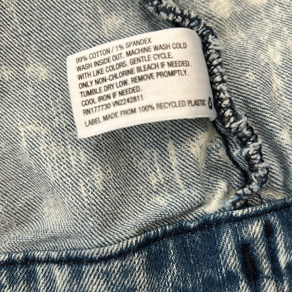 Distressed Blue Jean Jacket - Picture 8 of 8